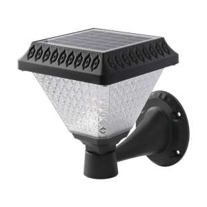 LED соларна стенна лампа 0.8W 3IN1 VT-969 V-TAC черна/дистанционно управление | AVStore