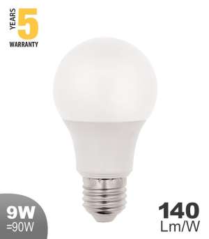 LED крушка 9W А60 2700K VITO E27 | AVStore