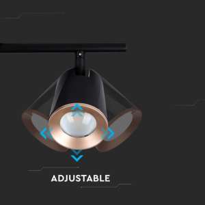 LED двойна лампа 12W 4000K VT-812 V-TAC черна | AVStore