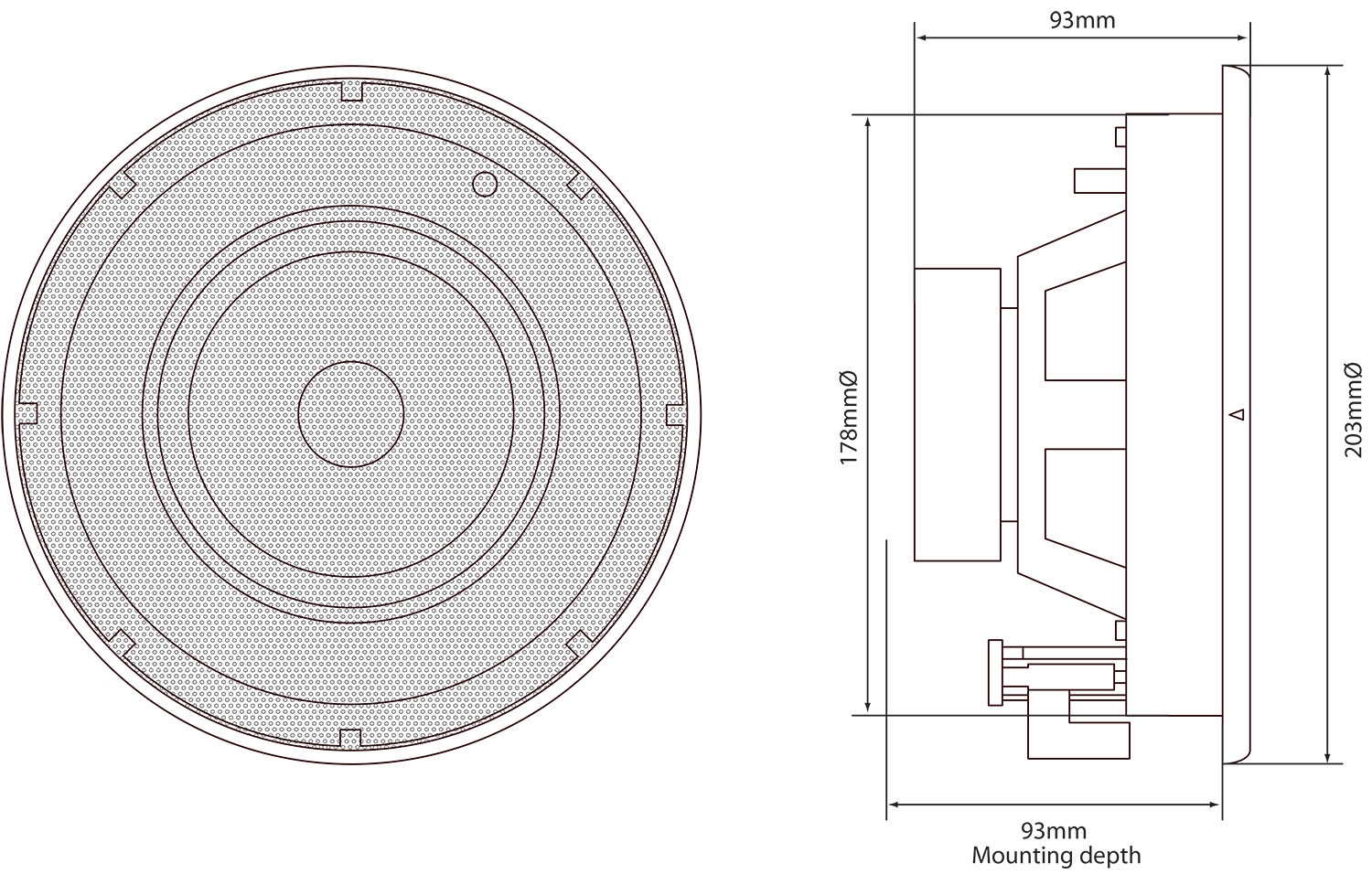 952547UK_TD1 Таванни говорители SL5 SL Series Adastra | AVStore