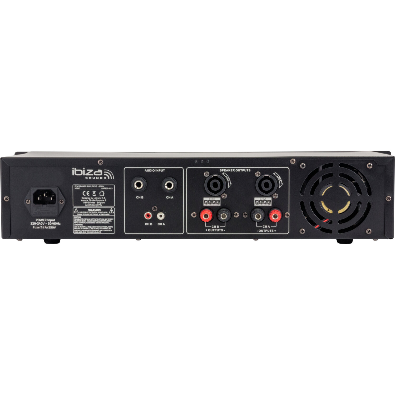 AMP1000-MKII-2 Професионален усилвател Ibiza AMP1000-MKII 1600W | AVStore