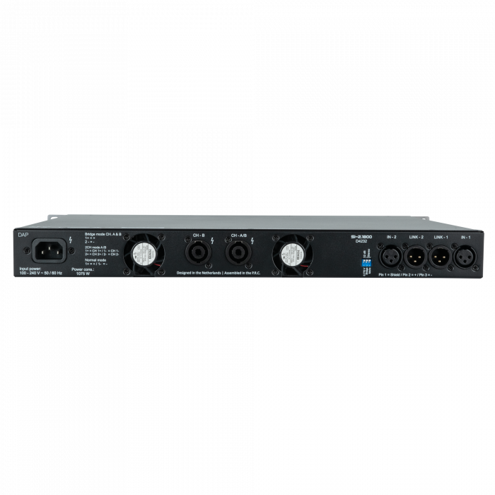 d4232_back_28 Професионален усилвател DAP SI-2.1800 3600W | AVStore