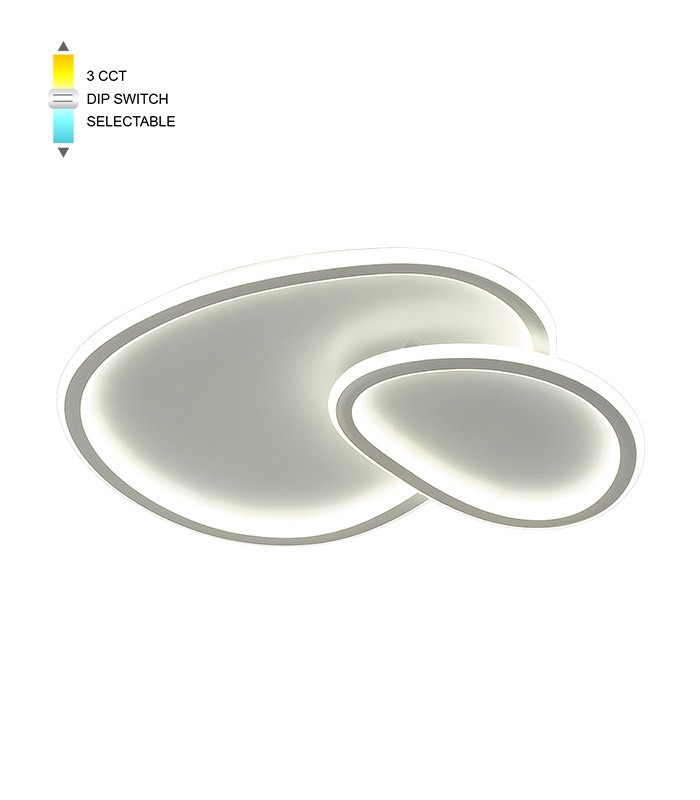 LED плафон кръгъл 64W 3000K-6000K VITO бяло | AVStore