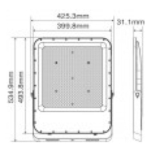 LED прожектор 400W 6000K VITO сив | AVStore