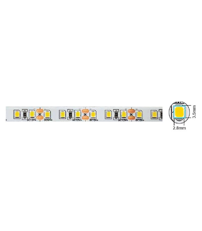 led-strip-plus-24v-120x2835-96w-3madhesive-tape-8mm-ip20-4000k-5m-roll-5540470-vito LED лента 9.6W/M 4000K IP20 24V VITO ролка 5 метра | AVStore