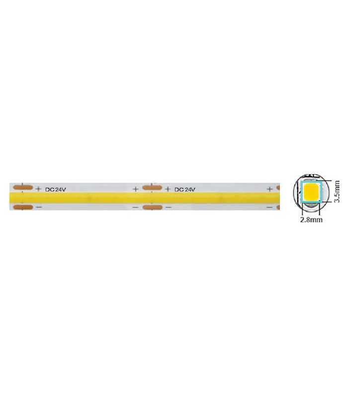 LED лента 12W/M 6000K IP20 24V VITO ролка 5 метра | AVStore