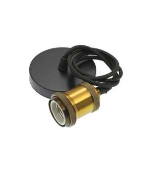 Пендел с кабел 1М Е27 VITO матово златно и черно | AVStore