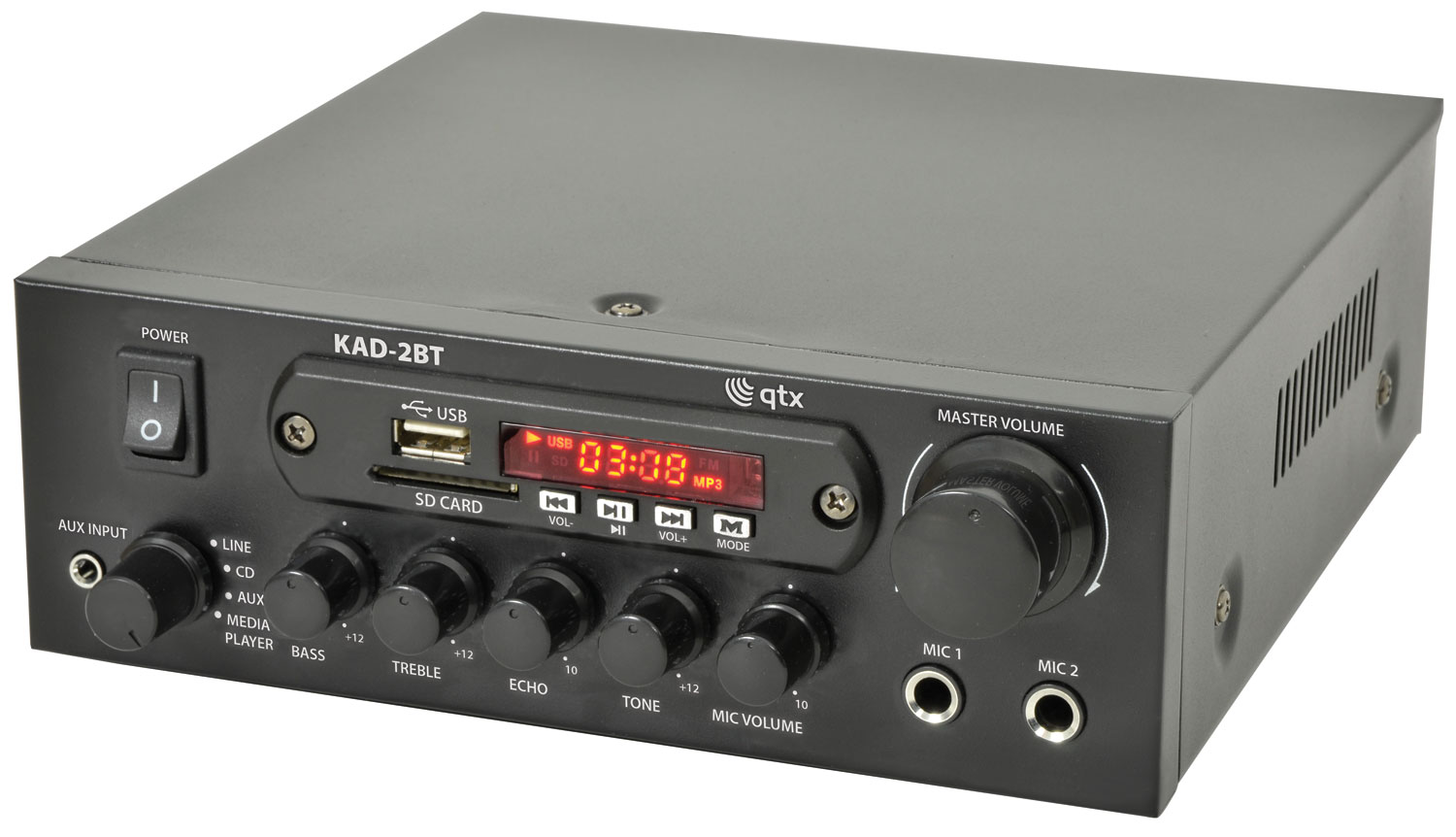 103122UK_CO1 Професионален усилвател QTX KAD-2BT | AVStore