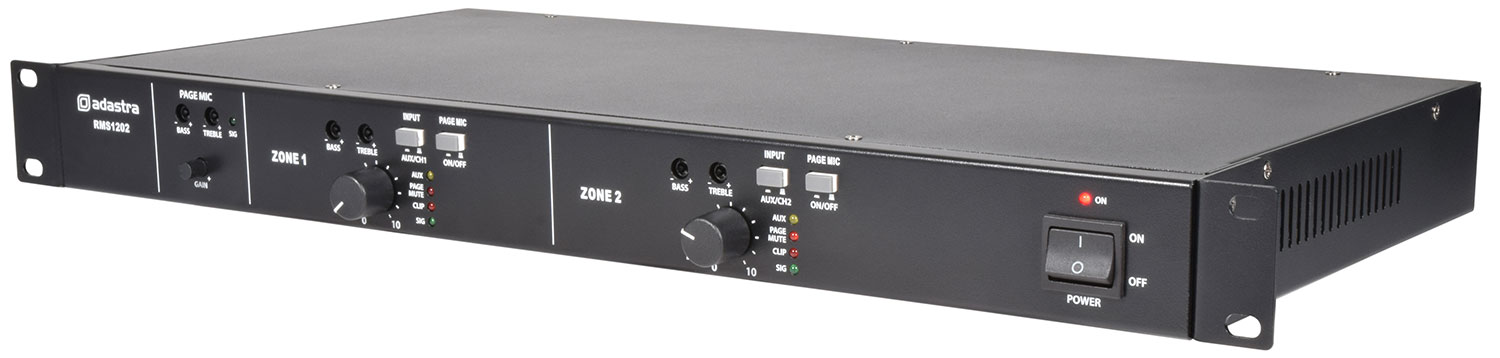 953154UK_CO2 Професионален усилвател Adastra RMS1202 100V | Rotozoom