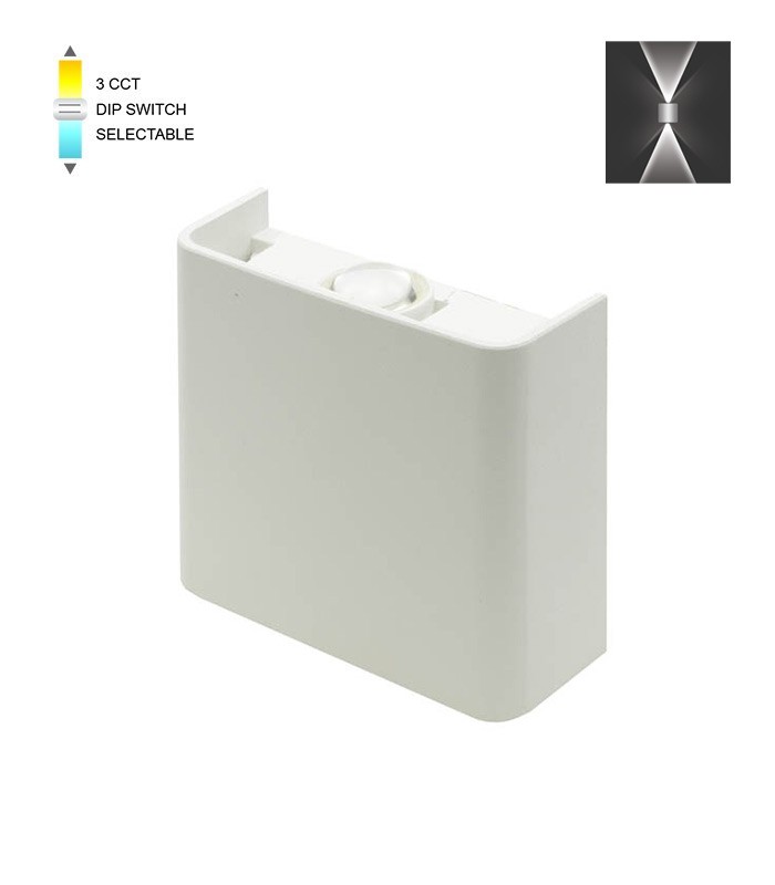 LED стеннa лампа 2W 3xCCT VITO бяла 11×10 | AVStore
