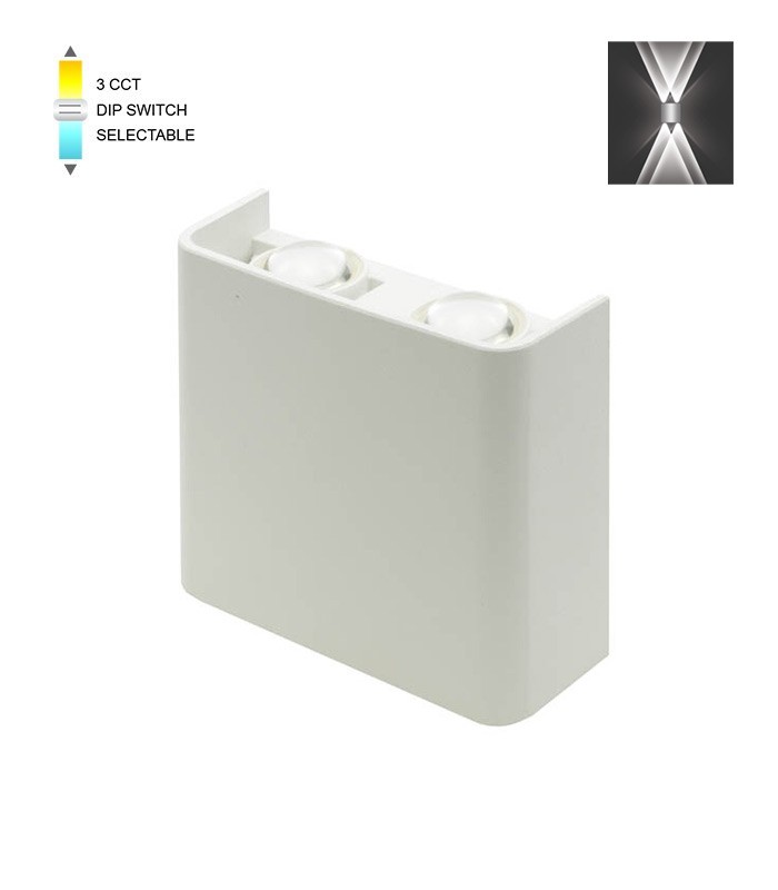 LED стеннa лампа 4W 3xCCT VITO бяла 11×10 | AVStore