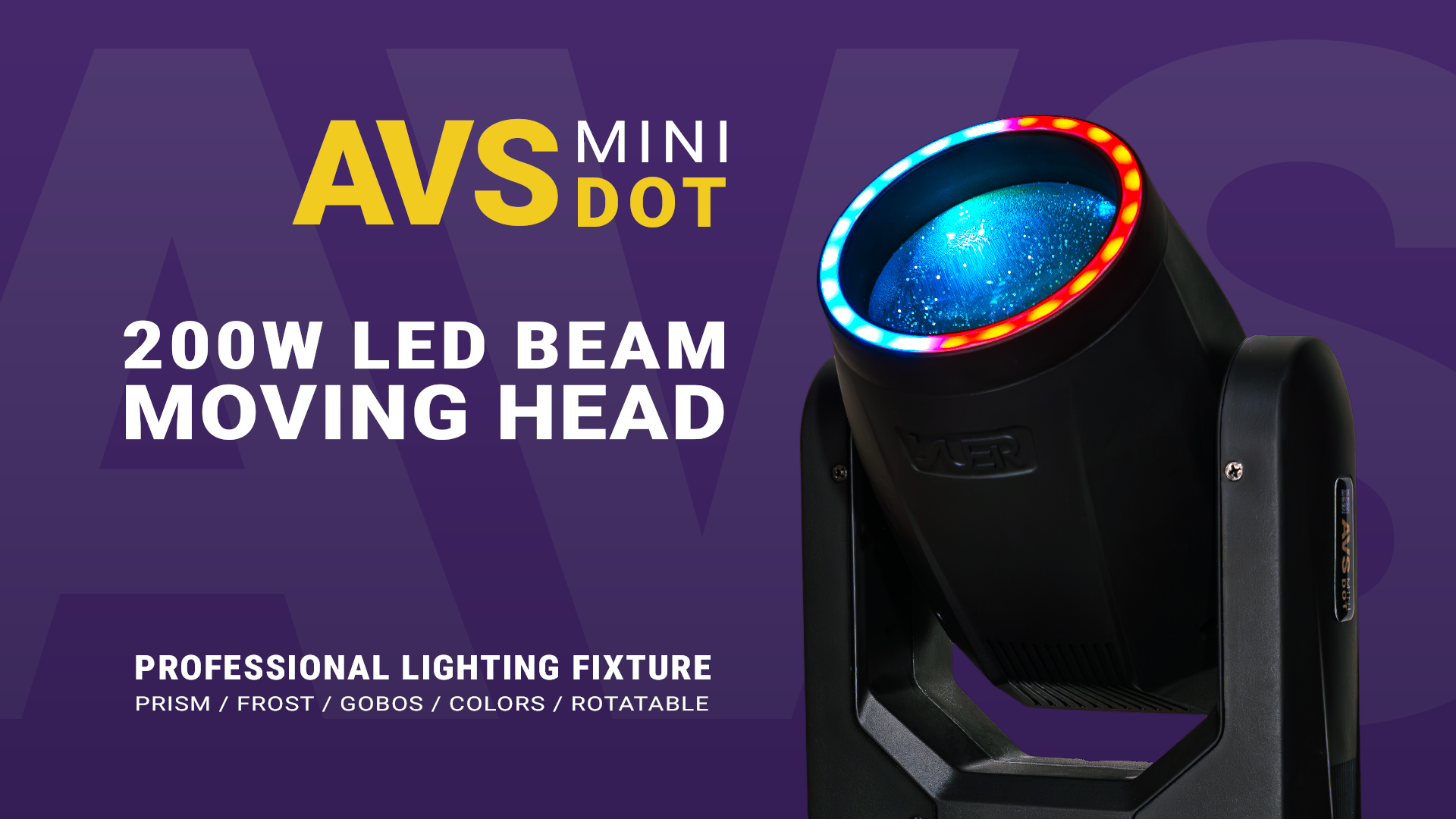 AVS Mini Dot 200W beam Moving head professional DMX fixture