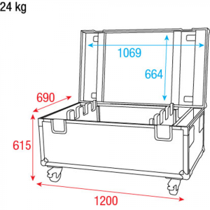 Кейс Showtec Case for 8x Sunstrip LED | Rotozoom