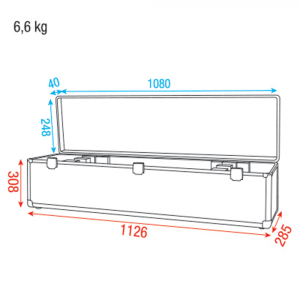 Кейс Showgear Case for 4x LED Bar | Rotozoom