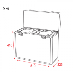 Кейс Showtec Case for 2x Shark One (Spot/Wash Zoom/Wash/Combi) | Rotozoom