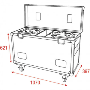 Кейс Showtec Case for 2x Phantom 250 Spot | Rotozoom