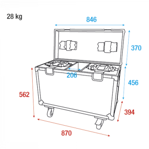 Кейс Showtec Case for 2 x Shark – The Meg | Rotozoom