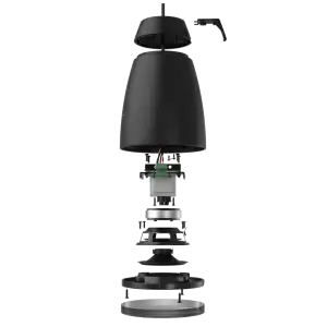 Двулентов 4″ висящ говорител ALTI4 Audac черен | AVStore