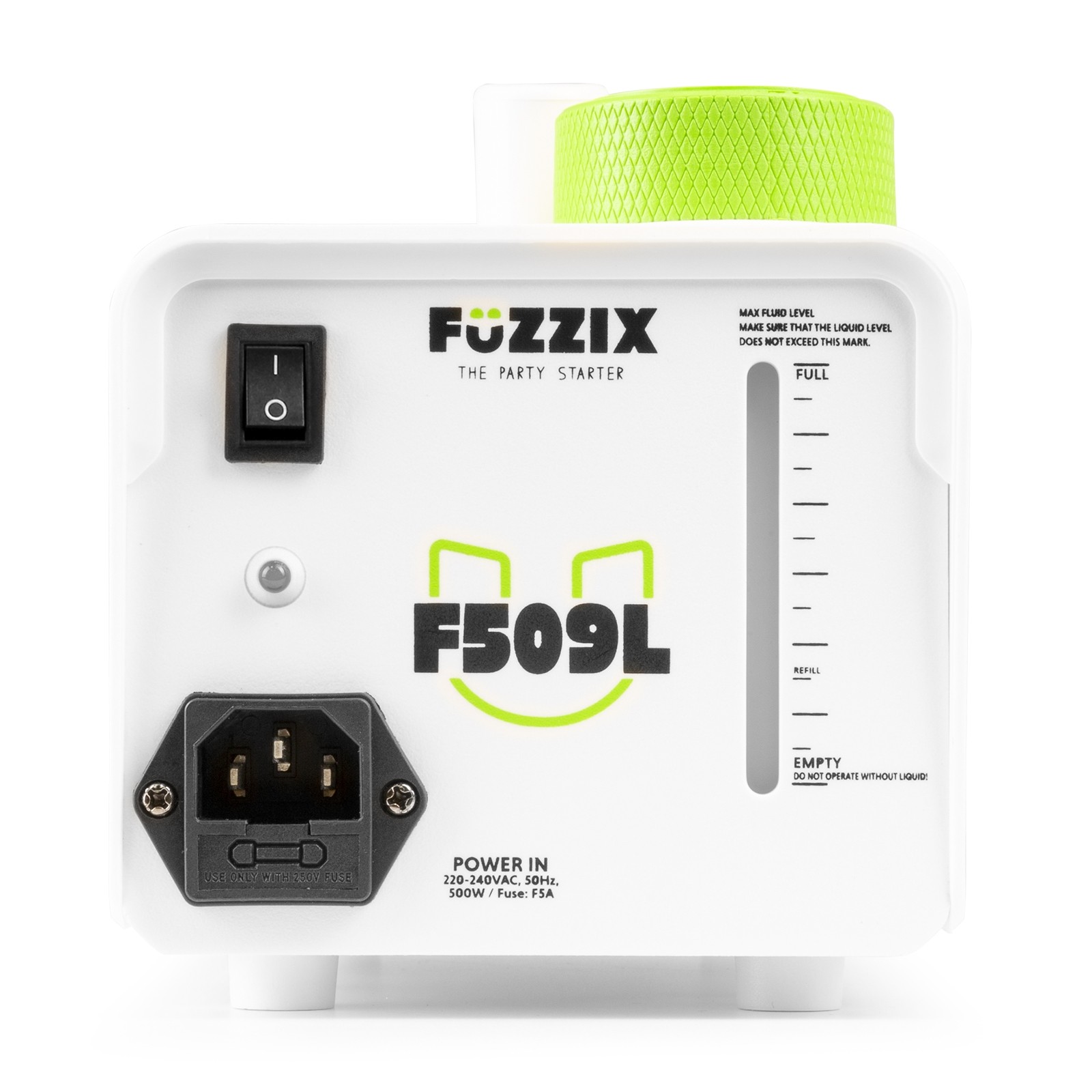 160312_insert1_2 Професионална пушек машина Fuzzix F509LW 9 LEDs RGB бяла | Rotozoom