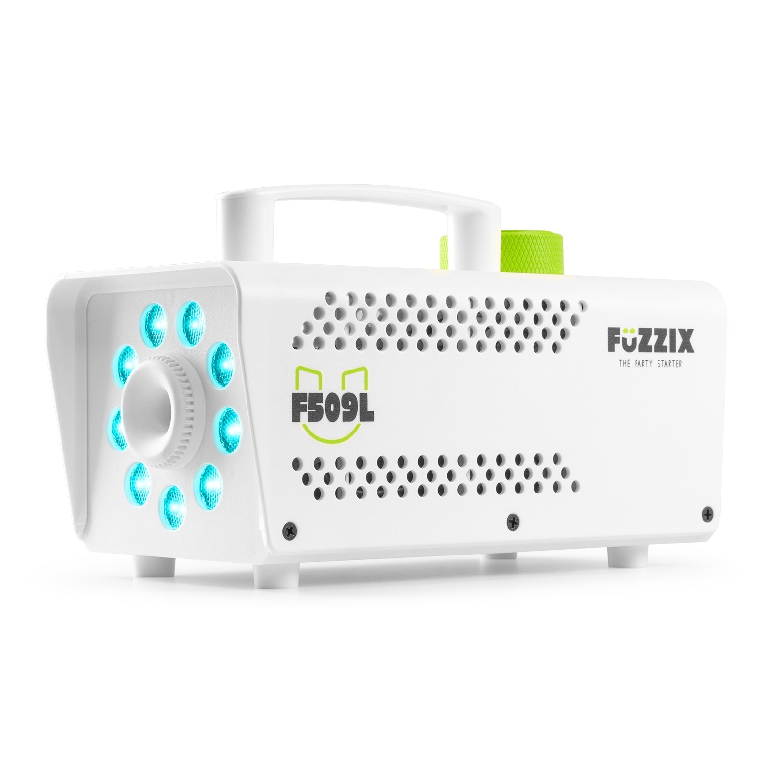 160312_side9 Професионална пушек машина Fuzzix F509LW 9 LEDs RGB бяла | Rotozoom