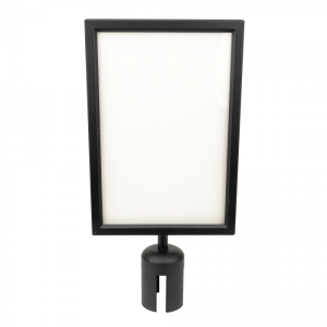 Държач за знак Showgear за бариера – черен 32 x 22 см | AVStore