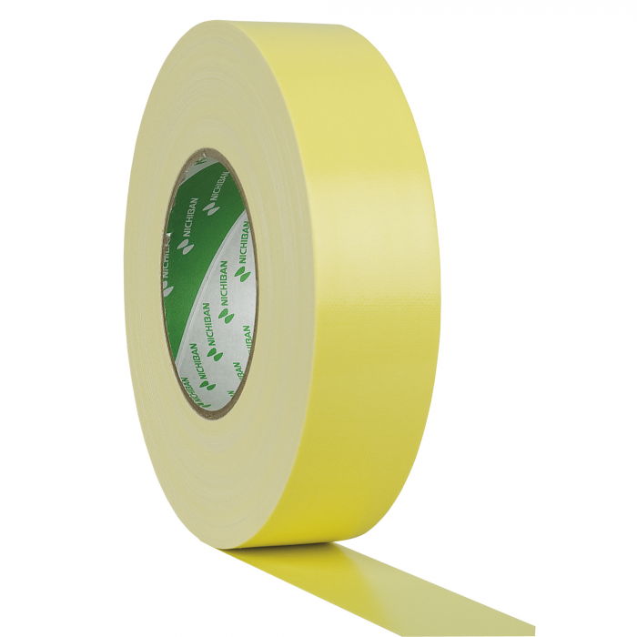 Еластично и издръжливо тиксо Nichiban Gaffa Tape жълто 38мм/50м | AVStore