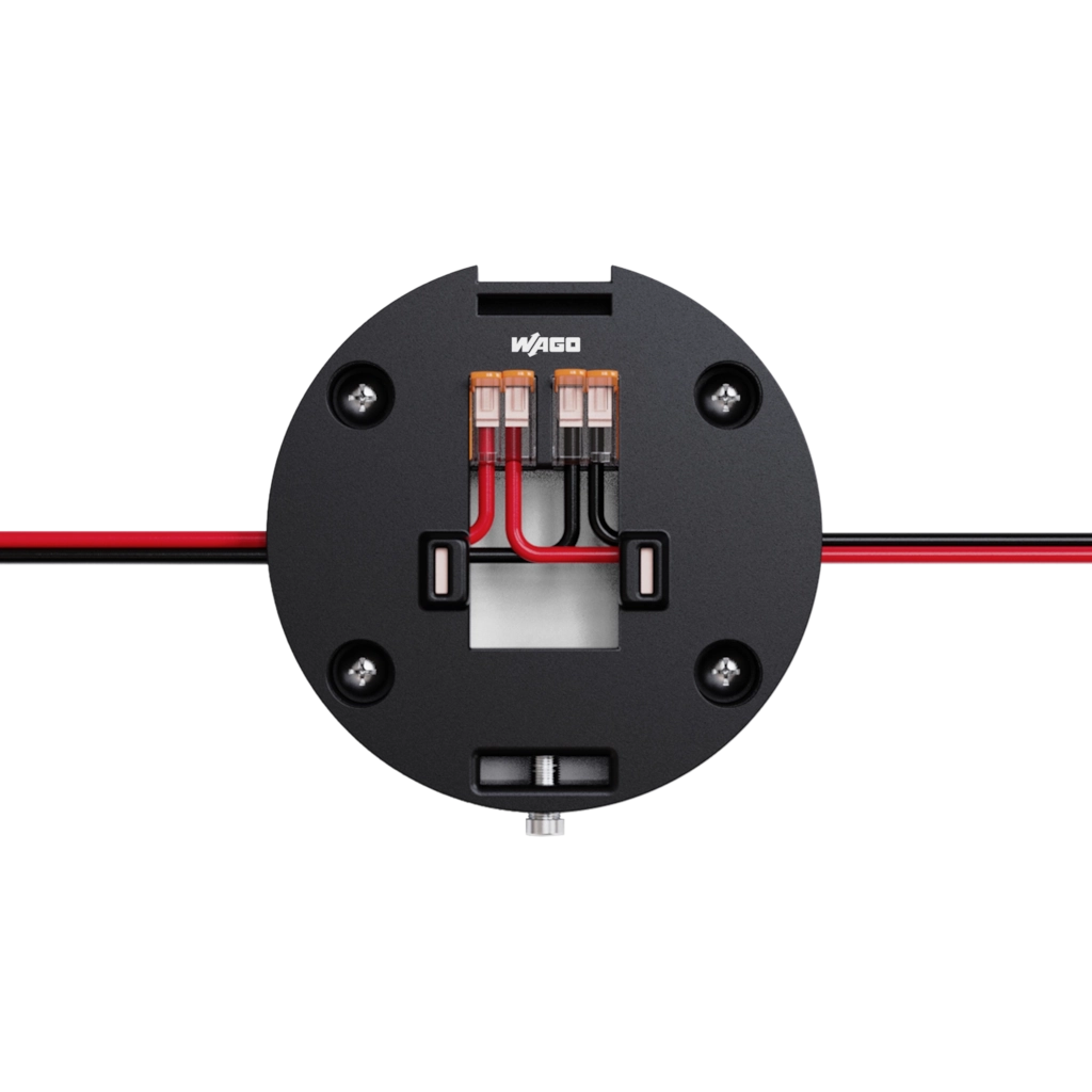 ATEOxM-linkthrough-backplate Пасивна тонколона за вътрешен и външен монтаж с CleverMount+™ AUDAC ATEO4M 16Ω черна | AVStore