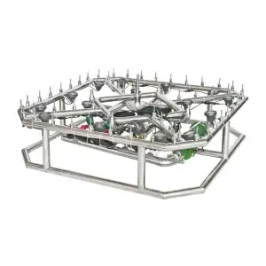 Светещ градински фонтан квадрат за външна употреба 5 х 5 метра | AVStore