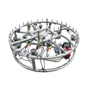 Светещ градински фонтан окръжност за външна употреба 3 метра диаметър | AVStore