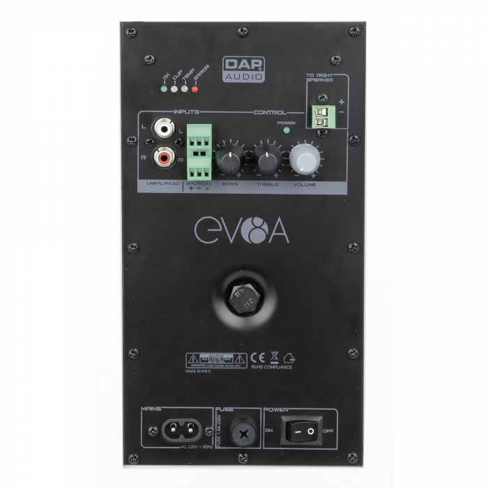 d3692_back_43 Пасивни тонколони 80W професионални DAP EVO 8А черни инсталационни | AVStore