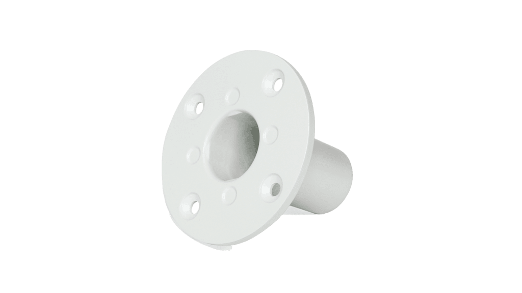 Алуминиев вграден адаптер за стойка Ø35 мм Audac CHB196 бял | AVStore