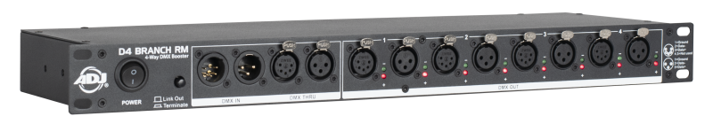 ADJ D4 Branch сплитер дистрибутор на DMX сигнал с 4 изхода | AVStore
