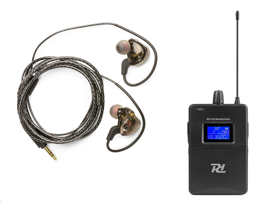 179.000 Приемник за In-Ear Monitor система Power Dynamics PD810 UHF | Rotozoom