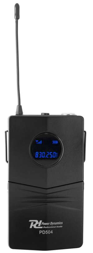 Безжичен микрофонен комплект Power Dynamics PD504B UHF с 4 джобни предавателя 50 канала | Rotozoom