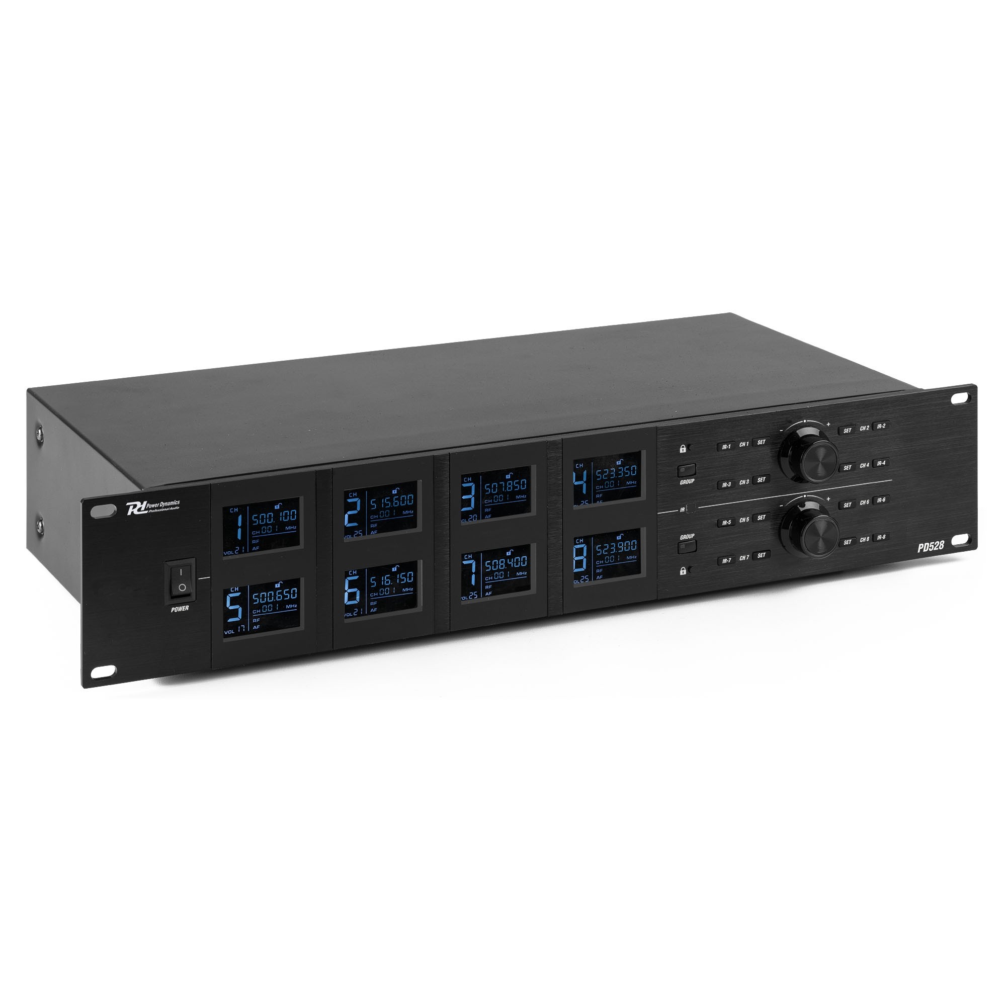 179020_co3 Безжичен микрофонен комплект Power Dynamics PD528 UHF с 8 ръчни микрофона | AVStore