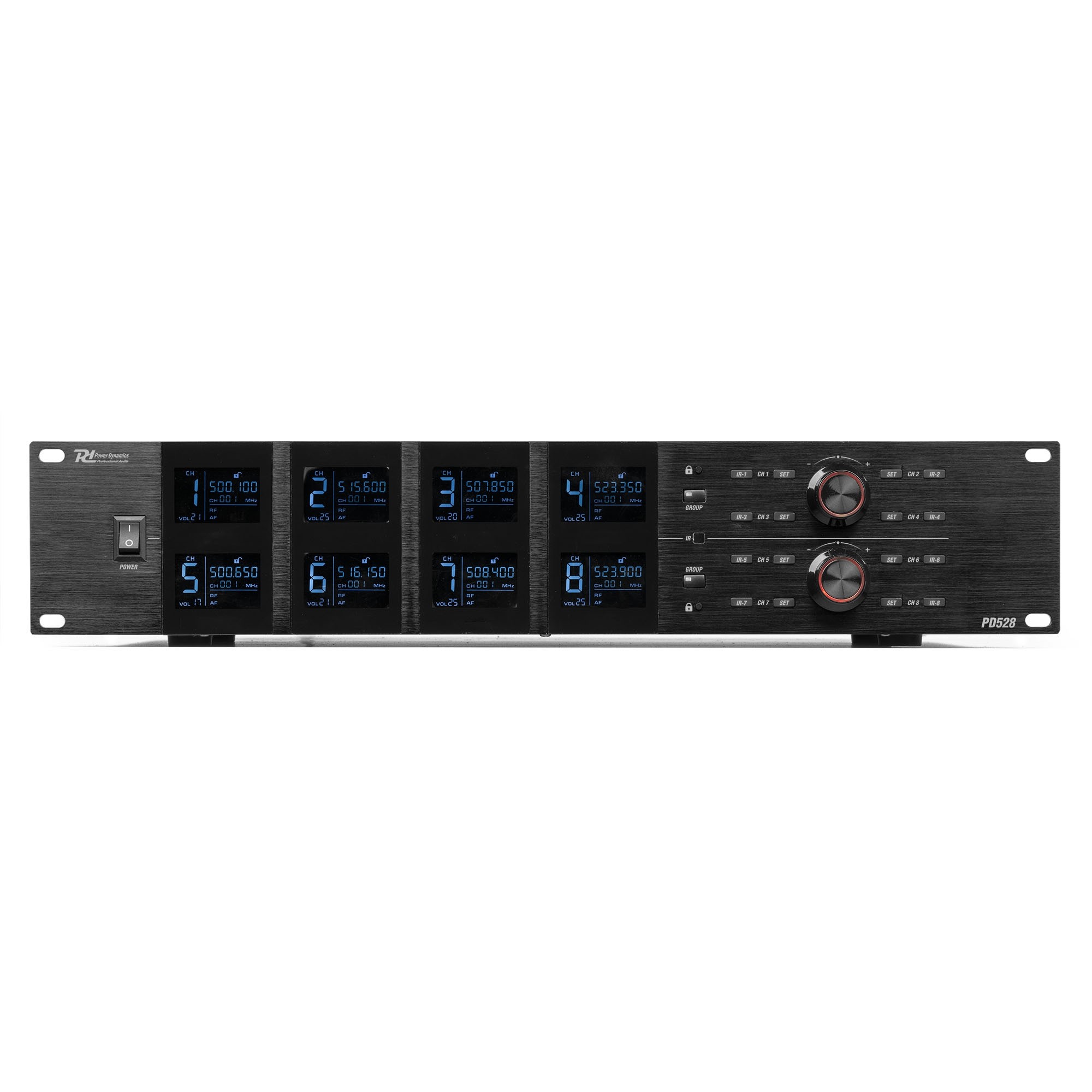 179020_co5 Безжичен микрофонен комплект Power Dynamics PD528 UHF с 8 ръчни микрофона | AVStore