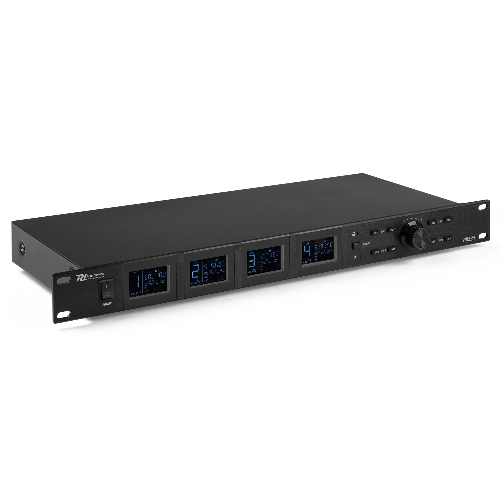 179026_co3 Безжичен микрофонен комплект Power Dynamics PD524B UHF с 4 джобни предавателя | Rotozoom