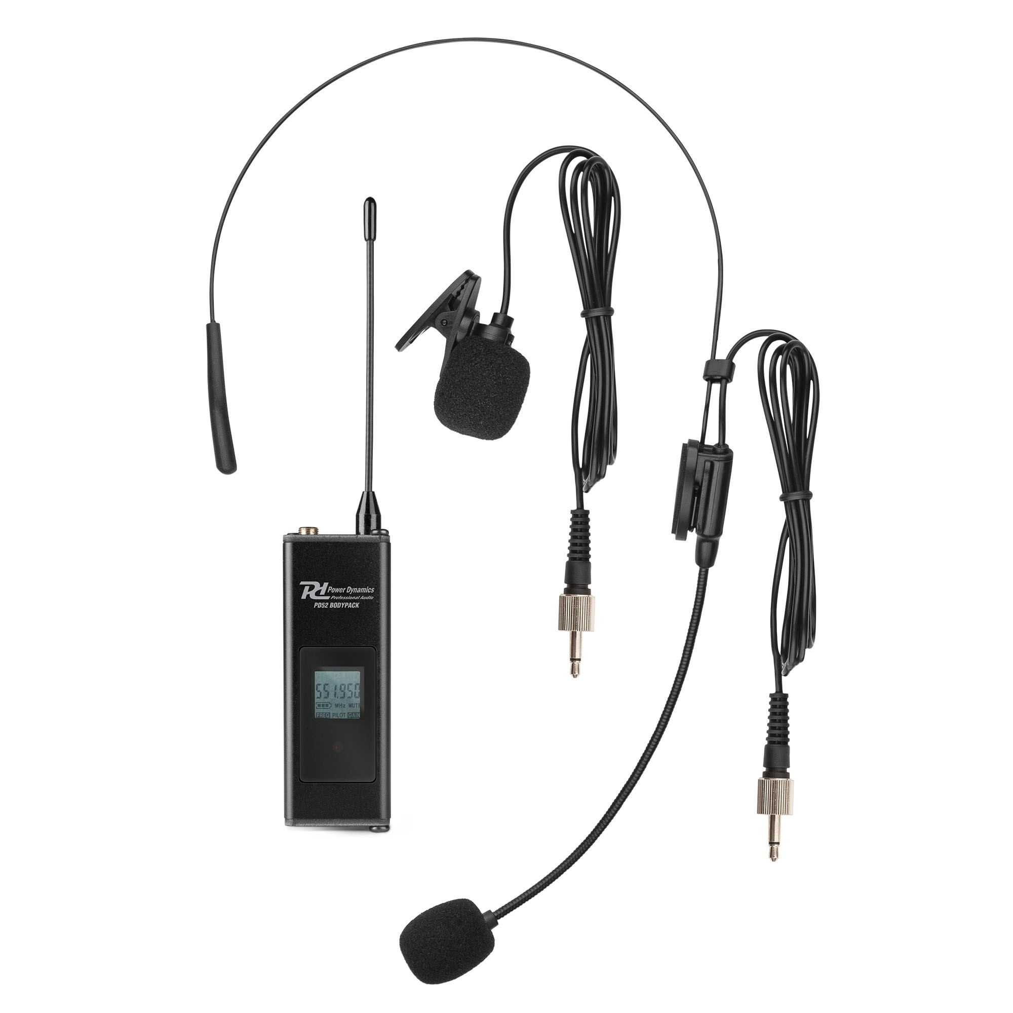179026_co4 Безжичен микрофонен комплект Power Dynamics PD524B UHF с 4 джобни предавателя | Rotozoom