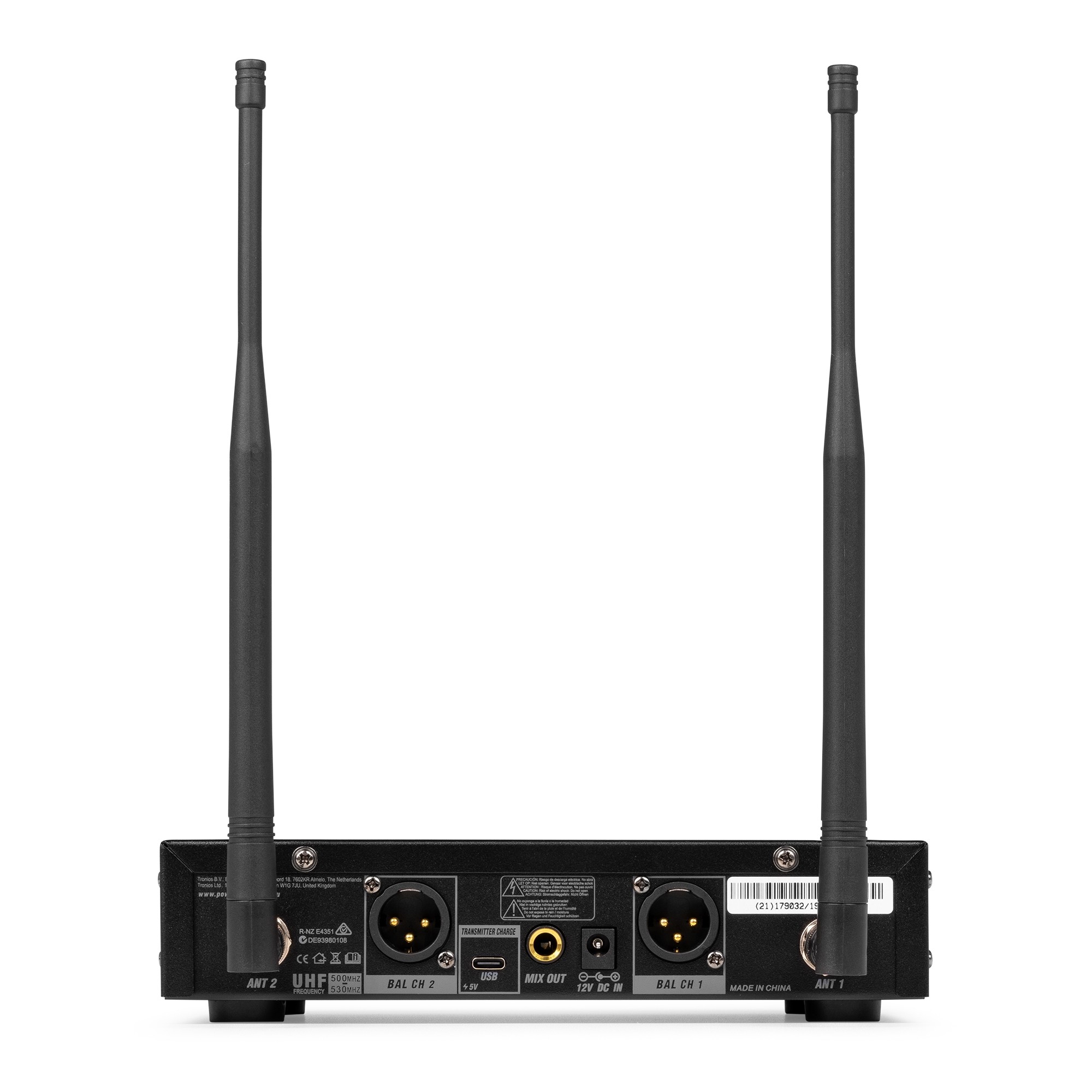 179032_insert1_1 Безжичен микрофонен комплект Power Dynamics PD522B UHF с 2 микрофона 100 канала | AVStore