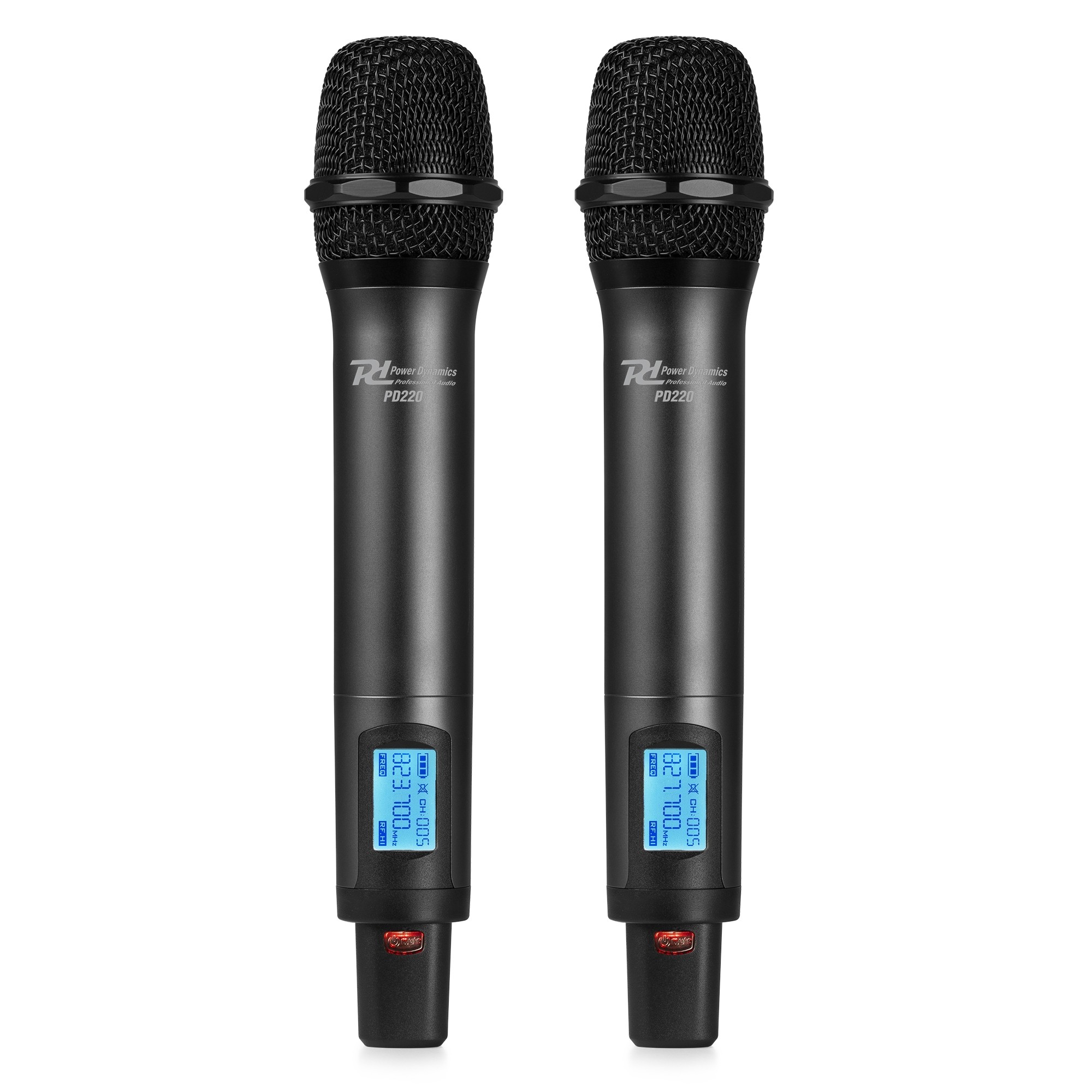 179035_side10_1 Безжичен микрофонен комплект Power Dynamics PD220 UHF с 2 ръчни микрофона 80 канала | AVStore