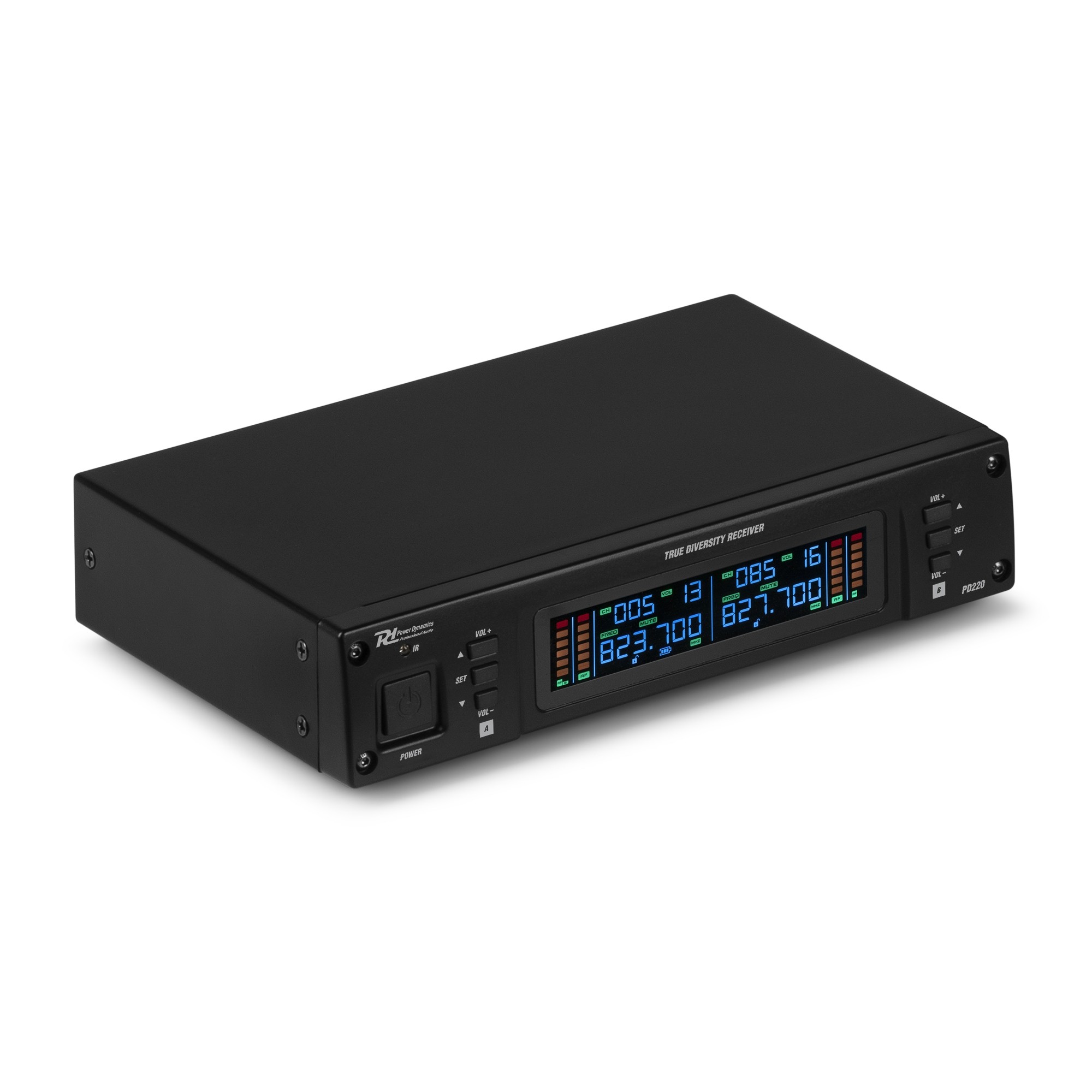 179035_side3 Безжичен микрофонен комплект Power Dynamics PD220 UHF с 2 ръчни микрофона 80 канала | AVStore