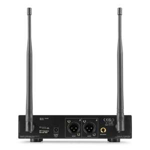 Безжичен микрофонен комплект Power Dynamics PD220B UHF с 2 микрофона 80 канала | Rotozoom