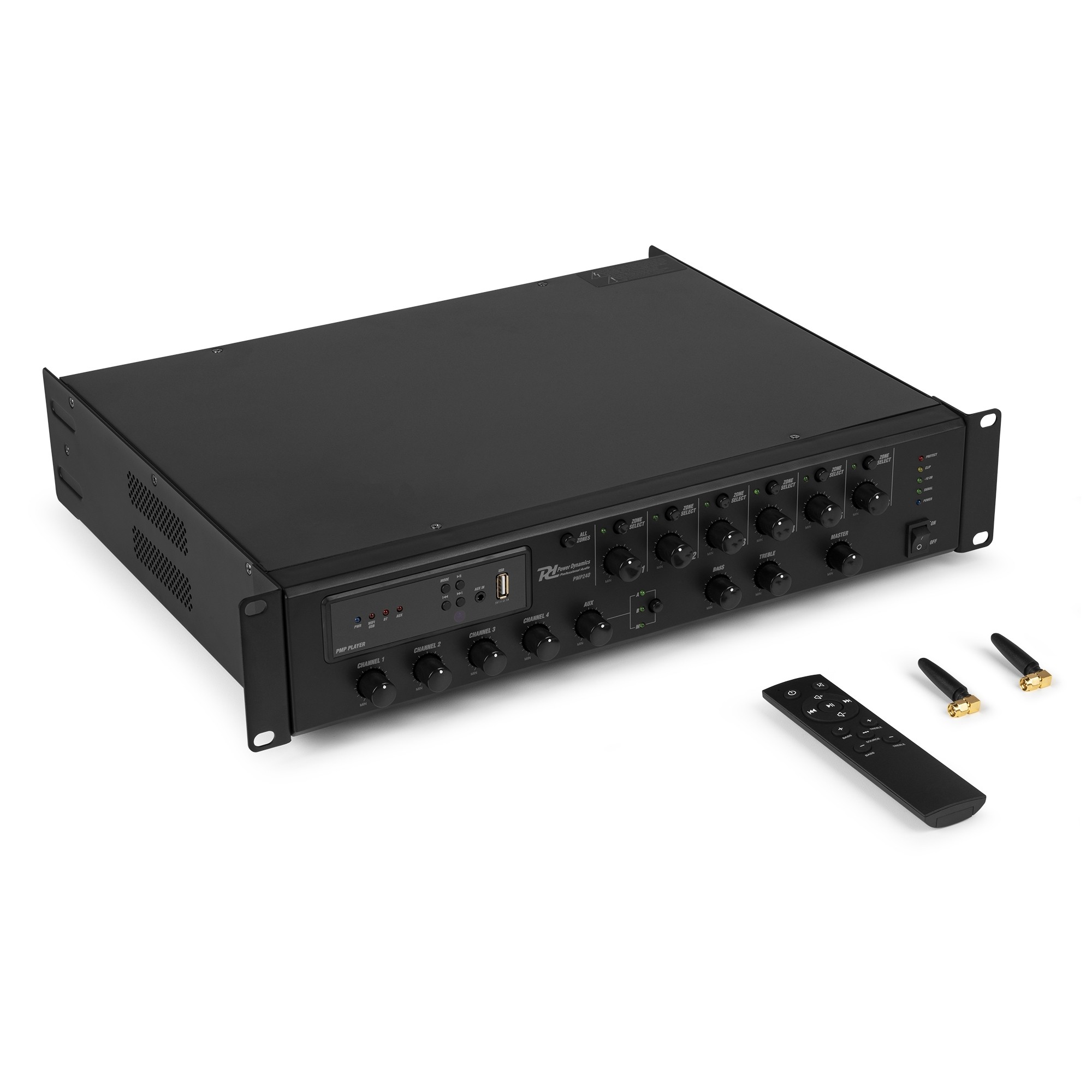 Аналогов Mixer усилвател Power Dynamics PMP240 6 зони 240W | AVStore