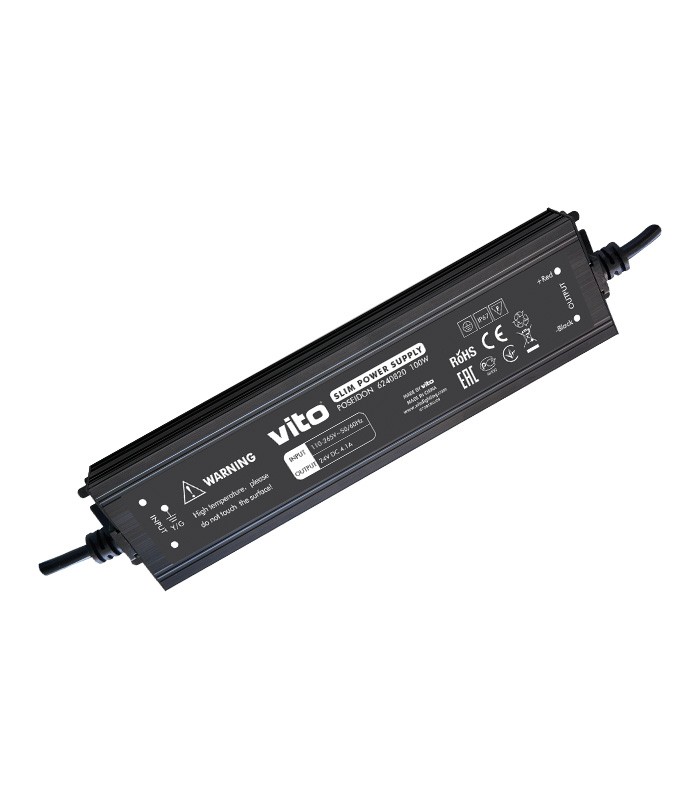 LED захранване POSEIDON 24V 100W IP67 4.1A VITO | AVStore