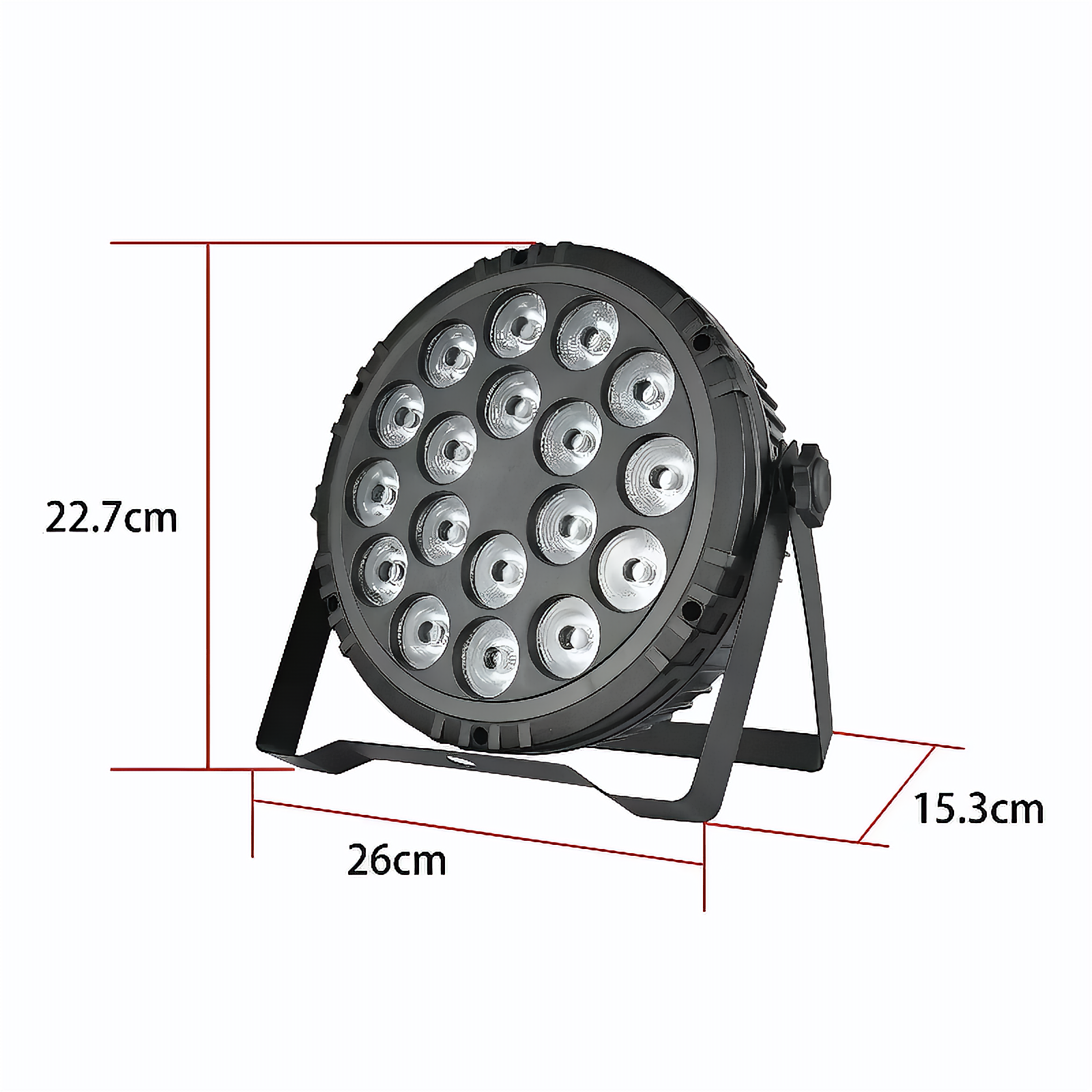 Basic Hue size LED пар Wireless DMX прожектор AVS Basic Hue 18x12W RGBWL SMD RING | Rotozoom