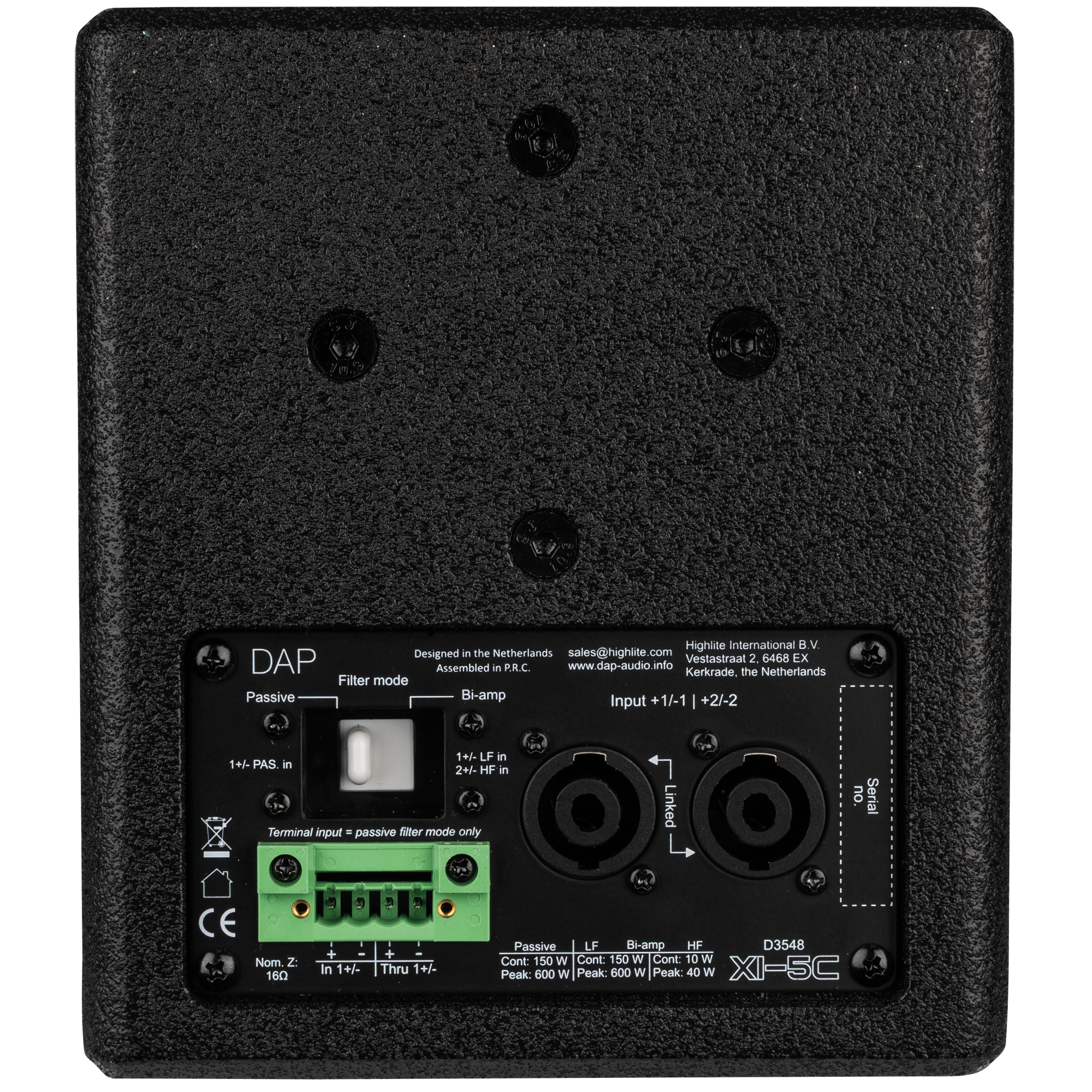 d3548_back_43 Пасивна инсталационна тонколона DAP Xi-5C 5″ черна | Rotozoom