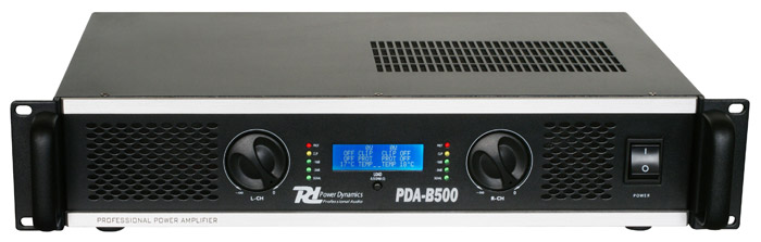 Професионален усилвател Power Dynamics PDA-B500 2x 250W Професионален усилвател Power Dynamics PDA-B500 2x 250W