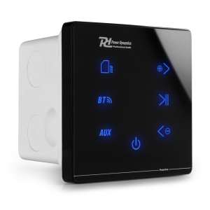 Вграден в стена усилвател Power Dynamics Powerline A100B 4 x 20W Bluetooth черен