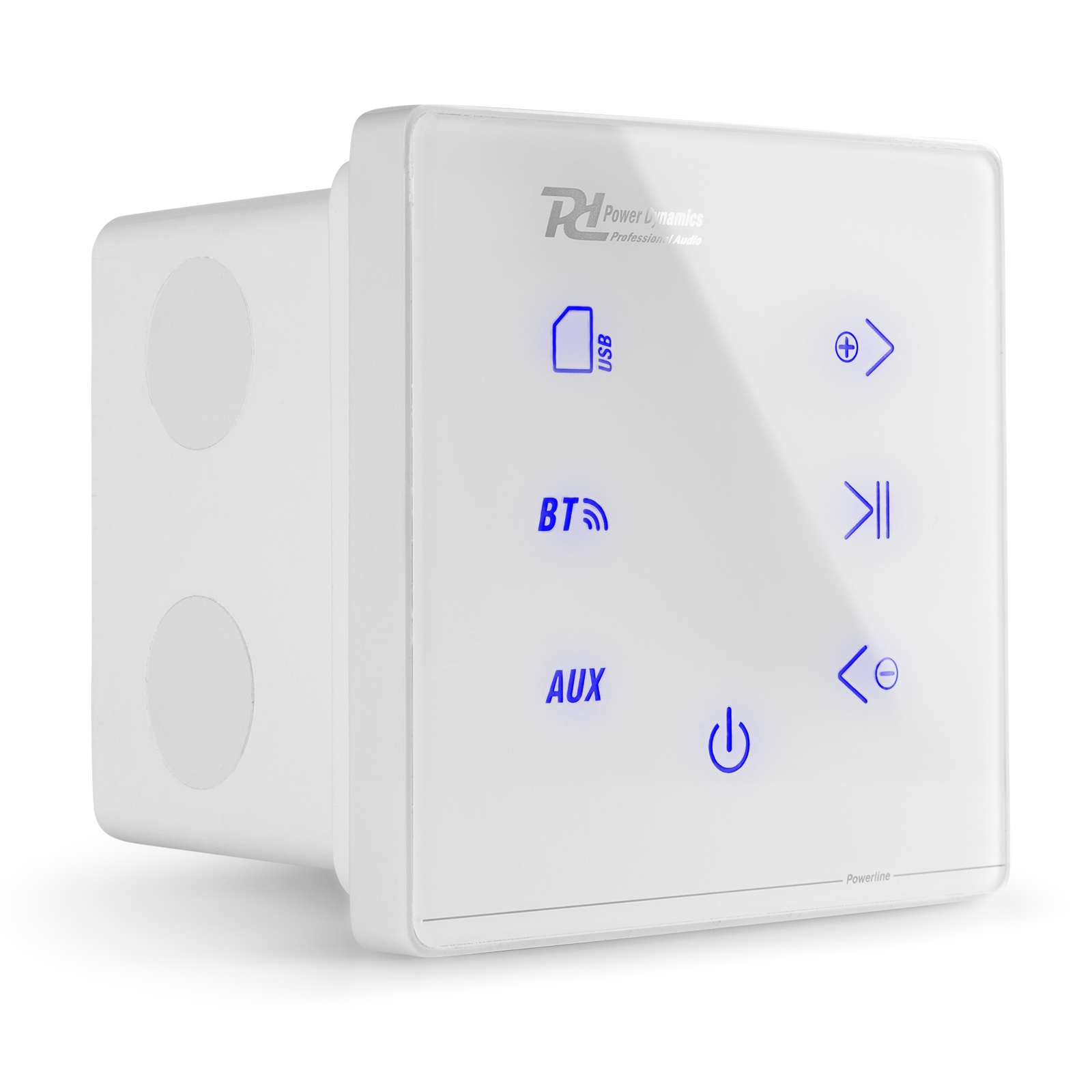 Вграден в стена усилвател Power Dynamics Powerline A50W 2 x 20W Bluetooth бял Вграден в стена усилвател Power Dynamics Powerline A50W 2 x 20W Bluetooth бял