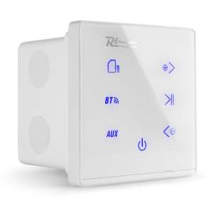 Вграден в стена усилвател Power Dynamics Powerline A100W 4 x 20W Bluetooth бял